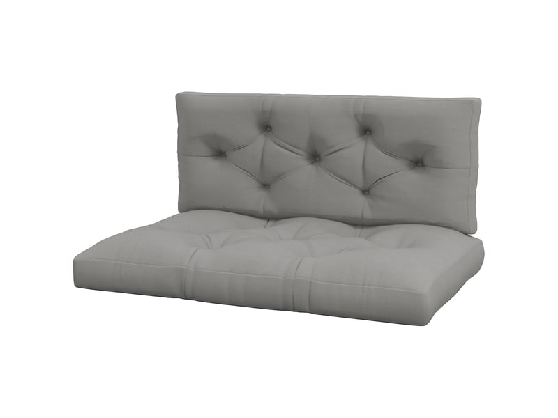  Coussin d'assise capitonné, 120 x 80 x 12 cm, gris  - Conforama B
