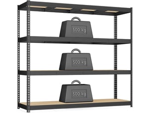 Etagère 200 cm coloris gris HELLOSHOP 26 