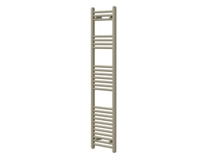 Luxebath sèche-serviettes design sahara 400 x 1500 mm, raccordement latéral, droit, haute conductivité thermique, radiateur mural porte-serviettes pour salle de bain, puissance 500 w, beige mat