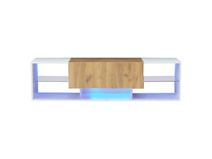 Meuble tv coloris blanc 160 cm   