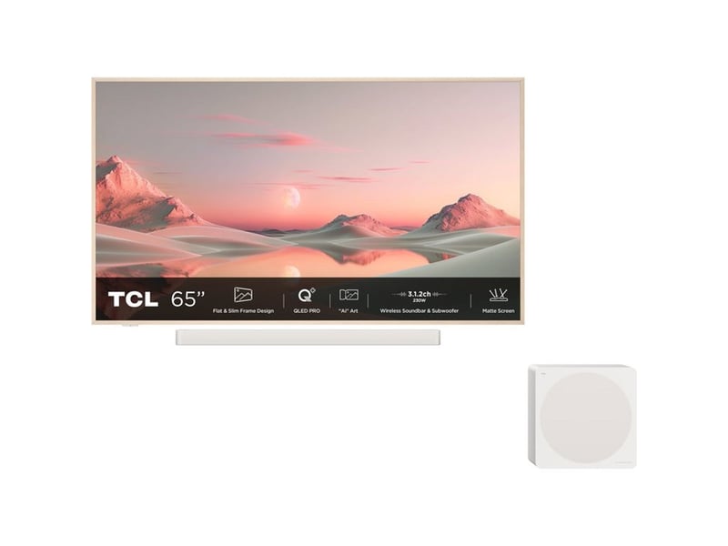  Tcl qled pro 65a300 pro tv 65 4k smart google tv qled pro 65A300PRO - Conforama A