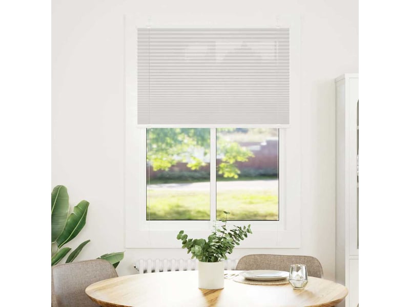 Store plissé, store de fenêtre gris clair 95x100 cm largeur du tissu 94,4 cm cf46913 - Conforama A