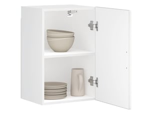Meuble de rangement, armoire murale de cuisine porto blanc bois d'ingénierie