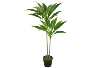 Cordilinéa artificielle, 29 feuilles, branches flexibles, verte