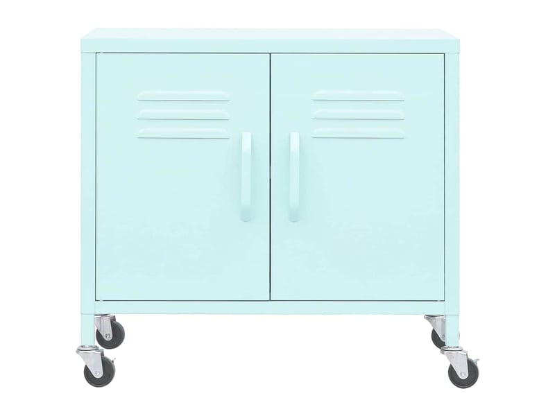  Armoire de rangement, rangement bureau menthe 60x35x56 cm acier  - Conforama C