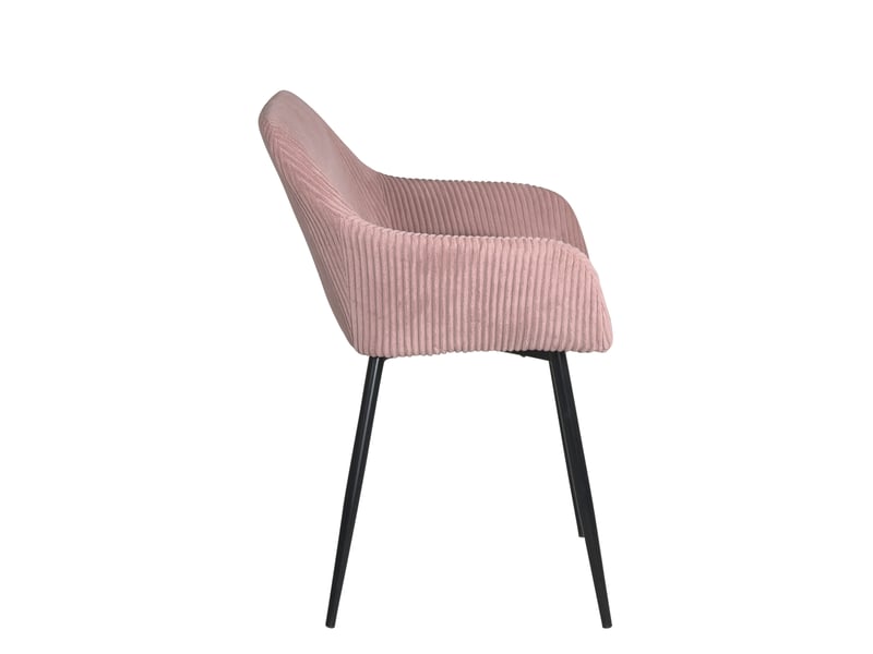 Petit fauteuil miro en velours côtelé rose 752-MIRO-ROSE - Conforama D