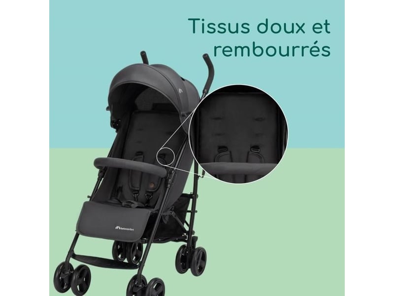  Poussette châssis compacte dusk mineral graphite 0-4 ans pliable dossier inclinable jusqu a 22 kg 1318153210 - Conforama D