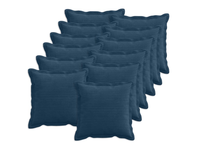 Lot de 12 housses de coussin houten bleu marine 50 x 50 cm cf49002 - Conforama B