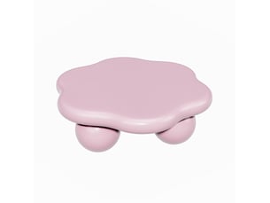 Table basse floral(e) coloris rose MAISENTIEL  - 79 cmx79 cm