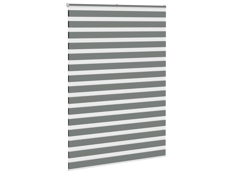 Store zèbre, store de fenêtre gris foncé largeur du tissu 155,9 cm polyester cf48586 - Conforama C
