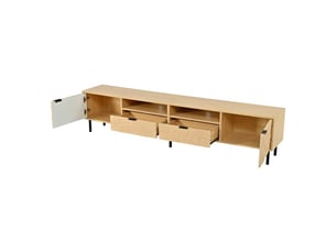 Meuble tv coloris naturel 200 cm
