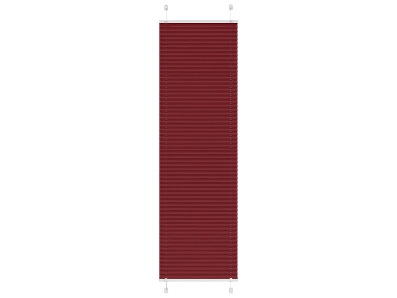 Store plissé, store de fenêtre rouge bordeaux 60x200 cm largeur du tissu 59,4 cm cf47047 - Conforama B