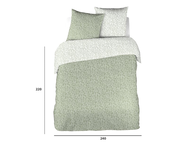 Parure de lit Housse+ 2 taies 220x240 cm  - Conforama H