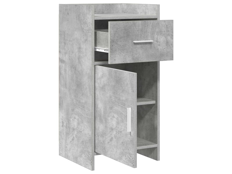  Buffet - bahut - meuble de rangement gris béton 40 x 36 x 80 cm bois d'ingénierie  - Conforama D