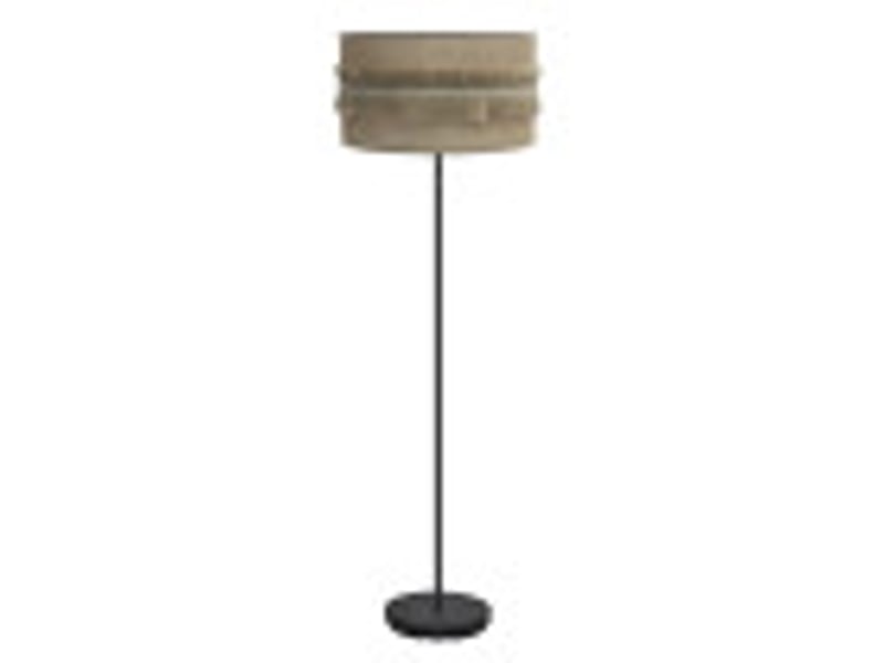  Fabrilamp kala lampadaire textile sac naturel et noir, 1 x e27, h 164 cm, ø 40 cm 186741009 - Conforama B