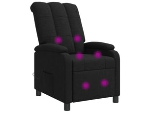 Fauteuil relax manuel VIDAXL  Tissu noir