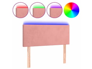 Tete de lit A poser largeur 100 cm rose