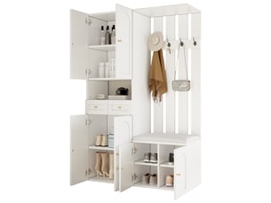 Meuble à chaussures 8 paire(s)  <strong></strong>  <strong></strong> coloris blanc