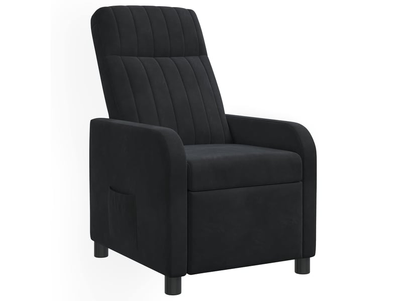  Vidaxl fauteuil inclinable noir velours (v)  - Conforama D