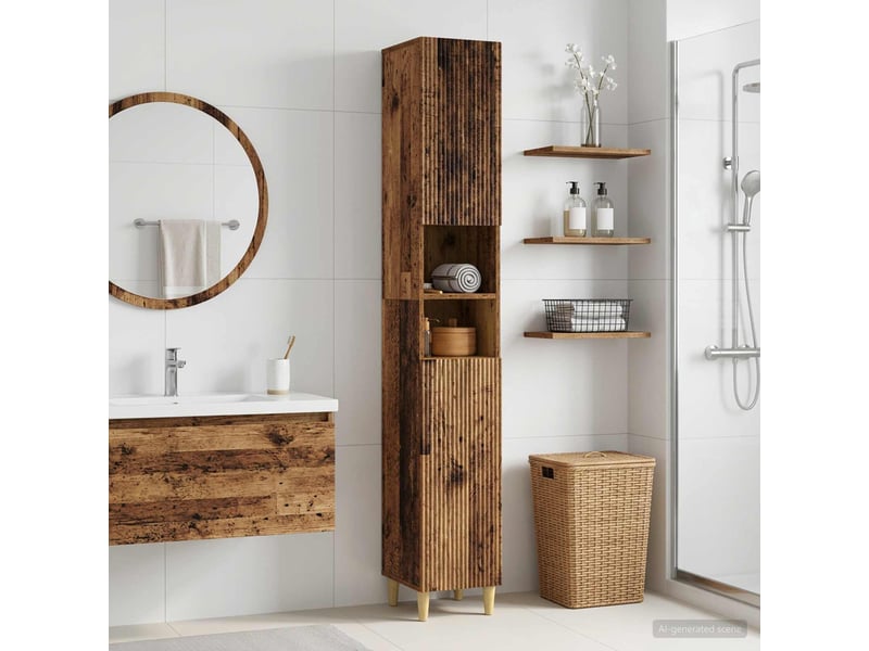  Colonne de salle de bain avec étagère ouverte arnhem shl7042  - Conforama B
