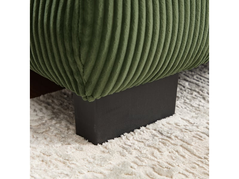  Canapé pouf 72,5x67 cm - pouf repose-pieds - mousse haute densité - vert  - Conforama R