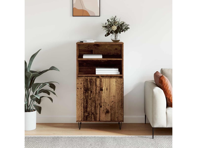  Buffet - haut armoire marron 60 x 36 x 110 cm bois d'ingénierie  - Conforama D