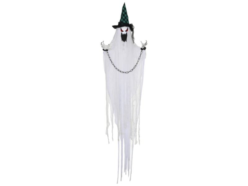Décoration halloween fantôme animé, hurlement effrayant, à piles, effet mouvement - Conforama A