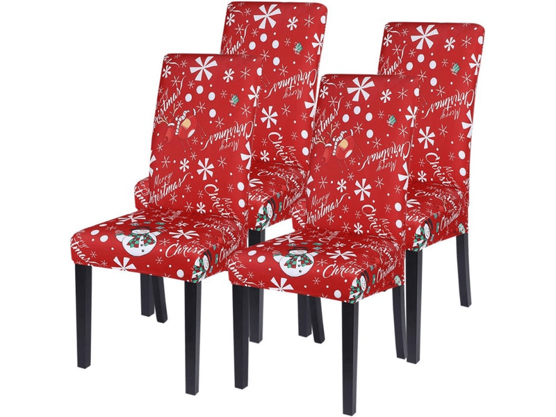  Ensemble de housses de chaises élastiques de noël, convenant aux restaurants, mariages, hôtels, fêtes, banquets, rouge XLH-ZLS-009353MF - Conforama A