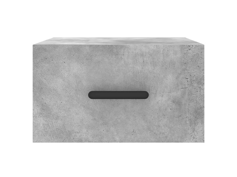  Table de chevet - cabinet de chevet - table de nuit murale gris béton 35x35x20 cm  - Conforama D