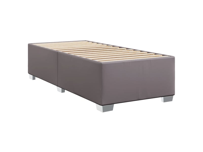  Lit simple- lit adulte -  cadre de lit sans matelas gris 80x200 cm similicuir  - Conforama B