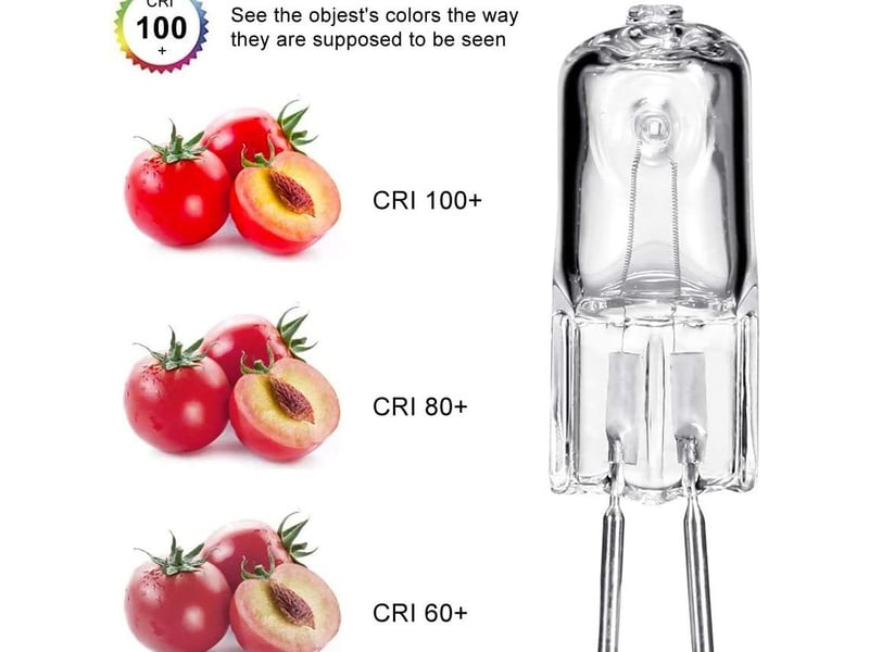  Ampoules halogènes g5.3, ampoule 220 v 50 w, ampoule à capsule transparente à 2 broches 12pcs  - Conforama C