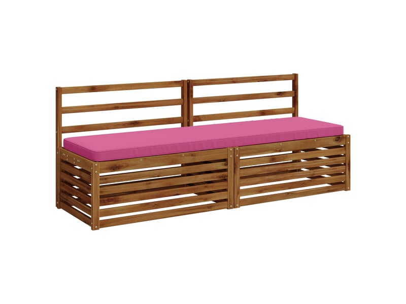  Lot de 2 coussins de banc, coussins d'assise vught 100 % polyester rose cf58053  - Conforama C