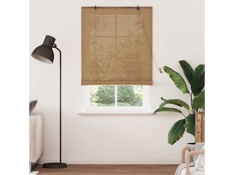 Store enrouleur, store à rouleau marron 120 x 220 cm bambou cf45288  - Conforama C