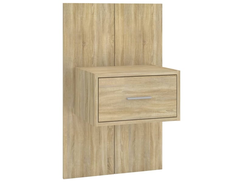  Tête de lit - armoire de tête de lit - avec chevets chêne sonoma bois d'ingénierie fr10676  - Conforama D