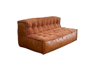 Fauteuil fixe  <strong>COVREO </strong> Tissu marron