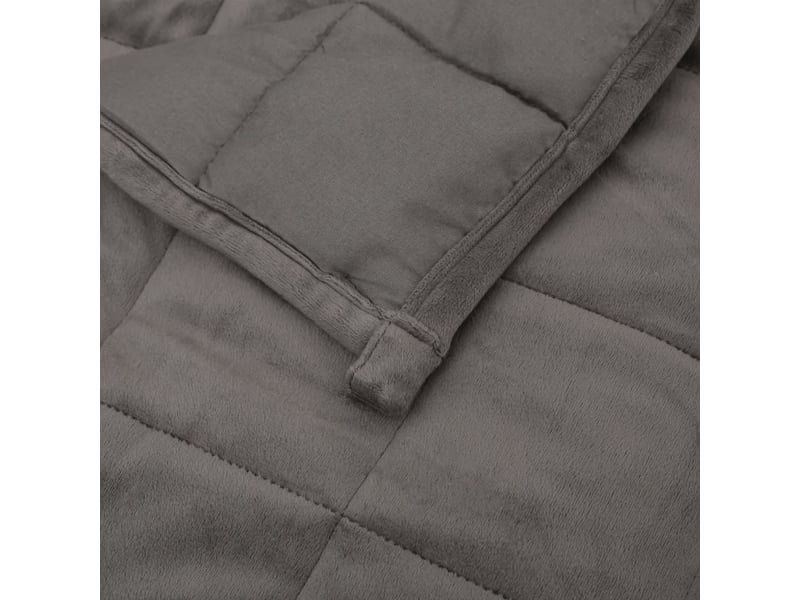  Couverture lestée adulte gris 220x240 cm 15 kg tissu shl88042  - Conforama E