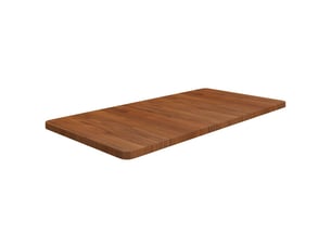 Comptoir de salle de bain, plan de travail marron foncé 100x50x2,5cm bois traité cf65838