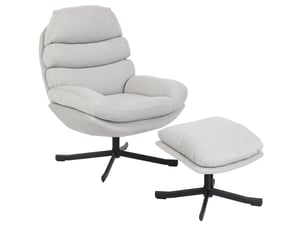 Pouf / repose pied WISHDOR blanc