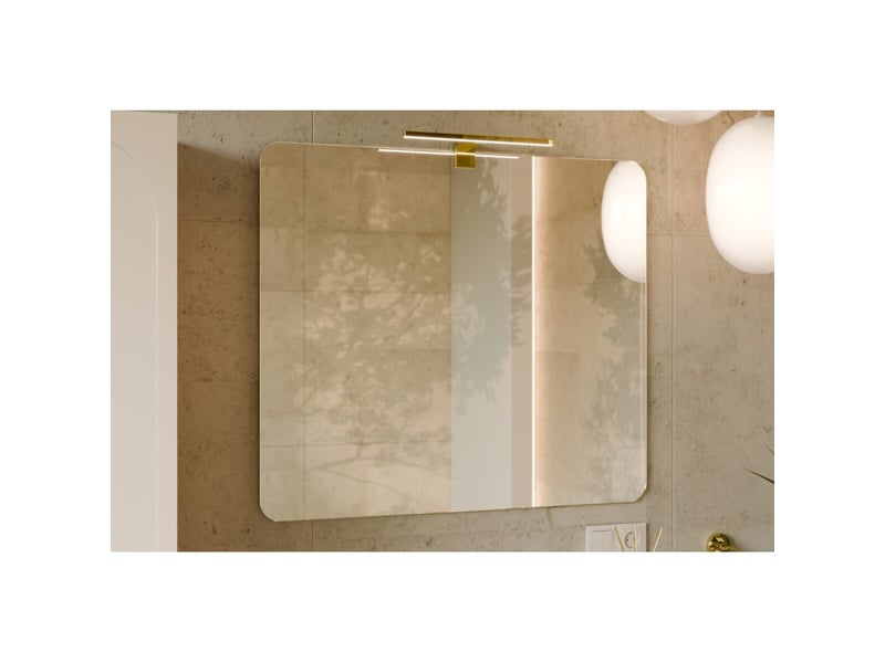  Miroir salle de bain rectangulaire 80x70 cm sans cadre design  - Conforama B