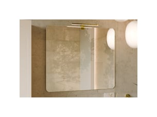 Miroir salle de bain rectangulaire 80x70 cm sans cadre design