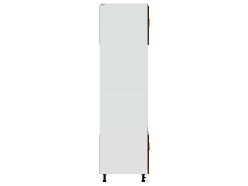  Lot de 2 armoires à four modernes compactes 60 x 57 x 207 cm avec pieds réglables en bois d'ingénierie chêne fumé 02_0055701  - Conforama D