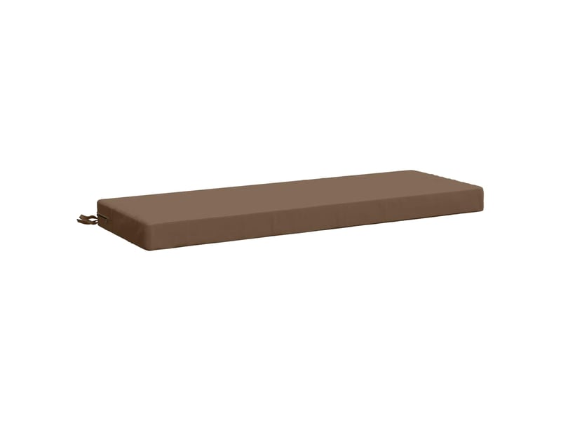  Lot de 2 coussins de banc, coussins d'assise soest 100 % polyester taupe cf57474  - Conforama D