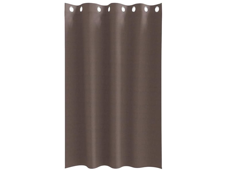  Lot de 2 rideaux occultants, rideaux black-out avec anneaux marron foncé 175 x 140 cm cf44698  - Conforama D