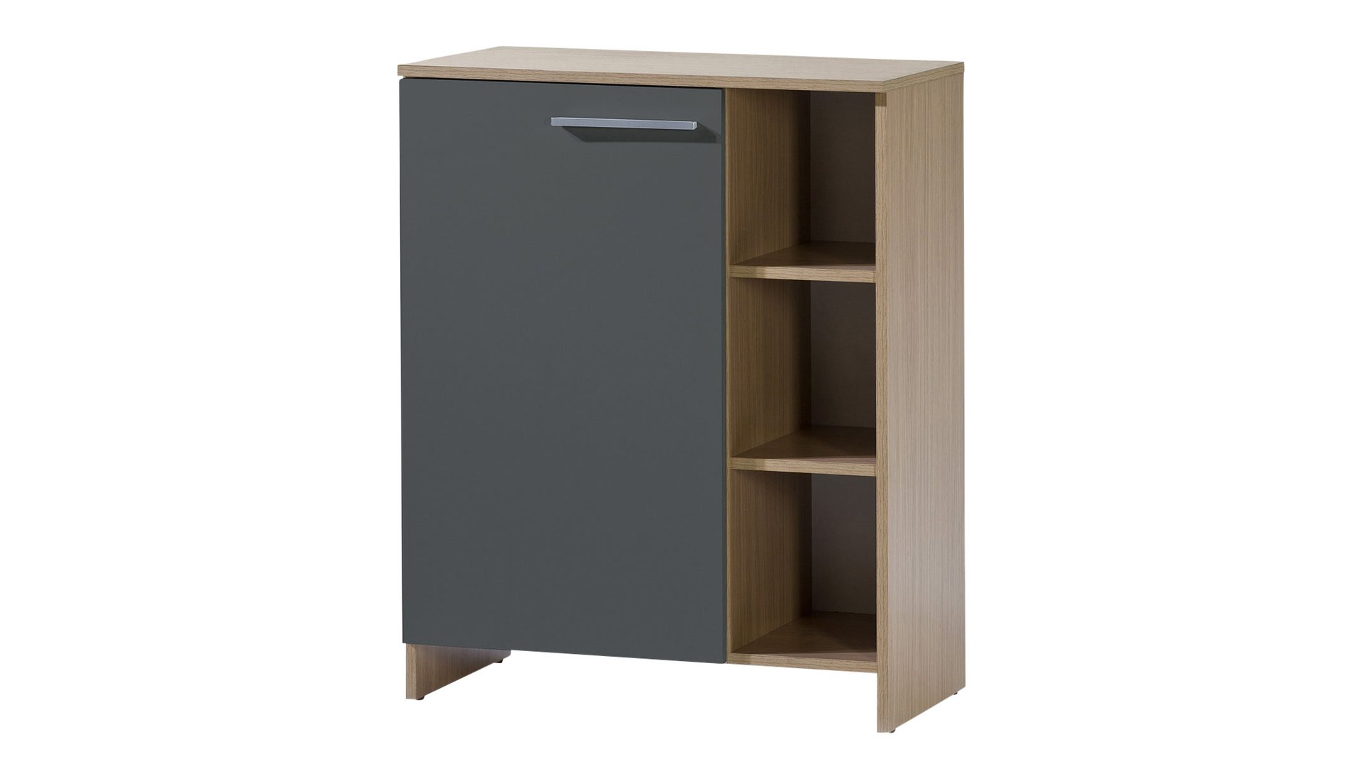 Desserte micro-ondes L.70 cm ORLANDO coloris chêne/ gris bicolore 90 Conforama