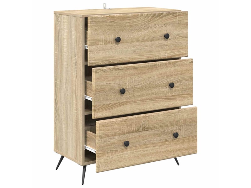  Armoire de rangement bureau, armoire à tiroirs 66 x 34,5 x 90 cm bois d'ingénierie shl4286  - Conforama E