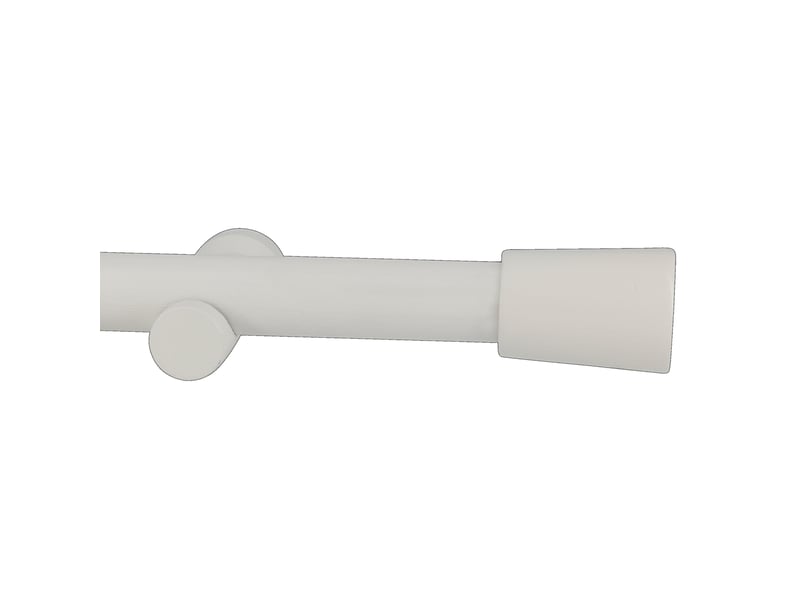  Kit tringle à rideaux en bois avec embout conique d28mm 200 cm  - Conforama B