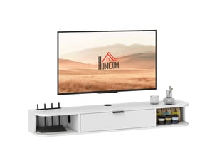 Meuble tv coloris blanc  <strong></strong>  <strong></strong>