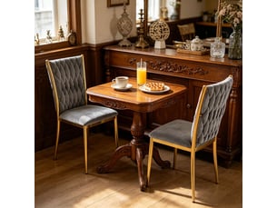 Chaise de cuisine dossier haut chaise repas style élégant