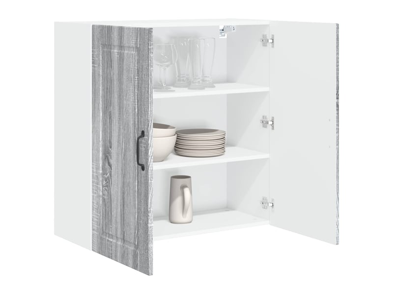  Meuble mural de cuisine, armoire de cuisine gris sonoma 80x31x80cm  - Conforama C