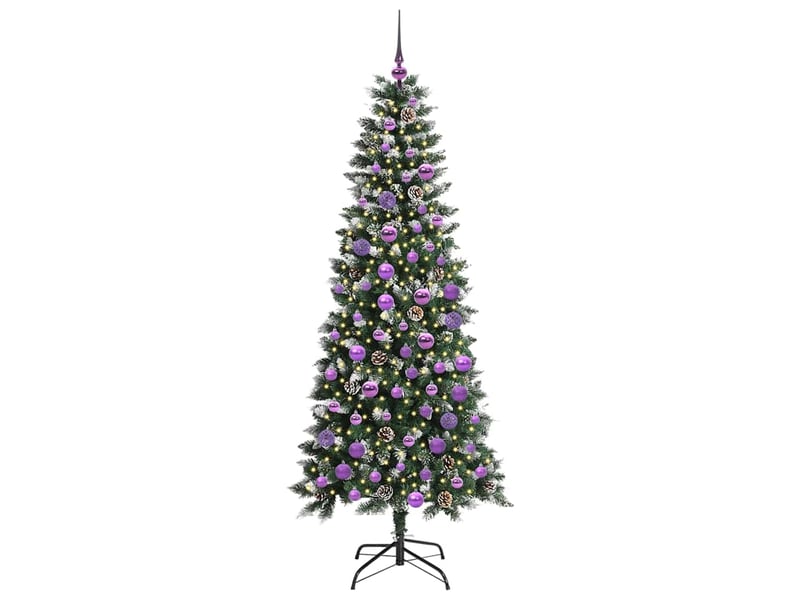  Sapin de noël artificiel, arbre de noël vert 180 cm pvc, plastique et acier shl7764  - Conforama C